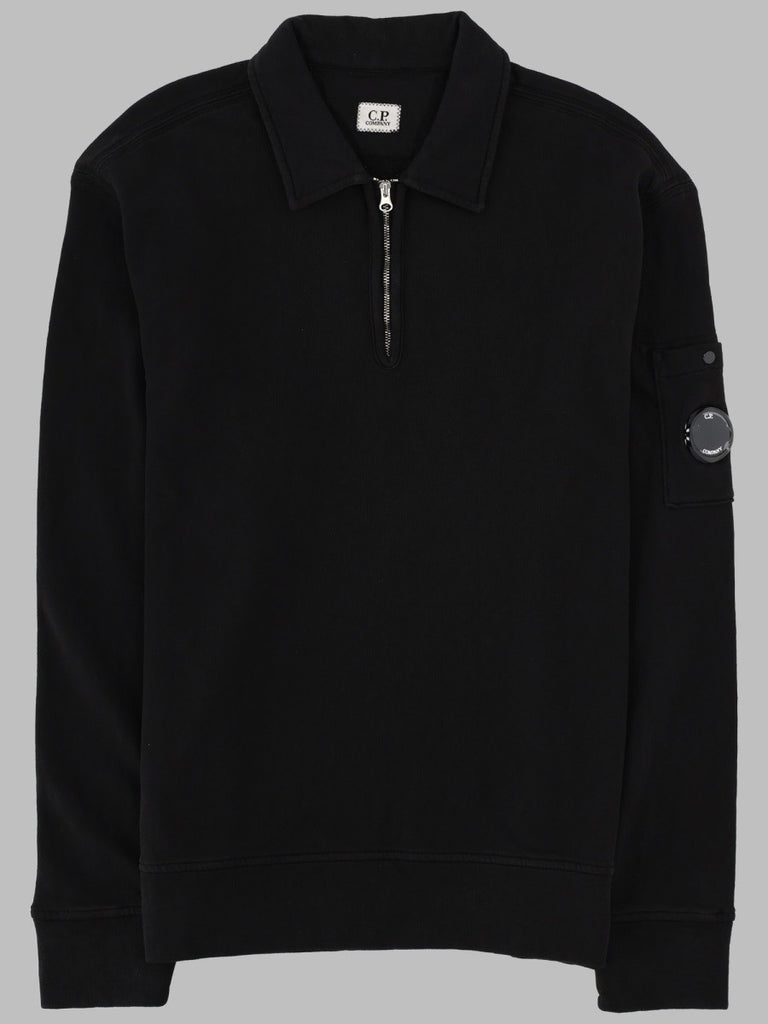 FELPA CON COLLETTO POLO E ZIP