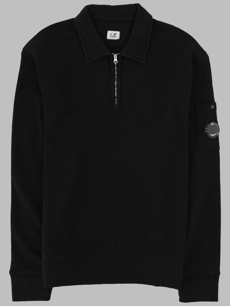 FELPA CON COLLETTO POLO E ZIP
