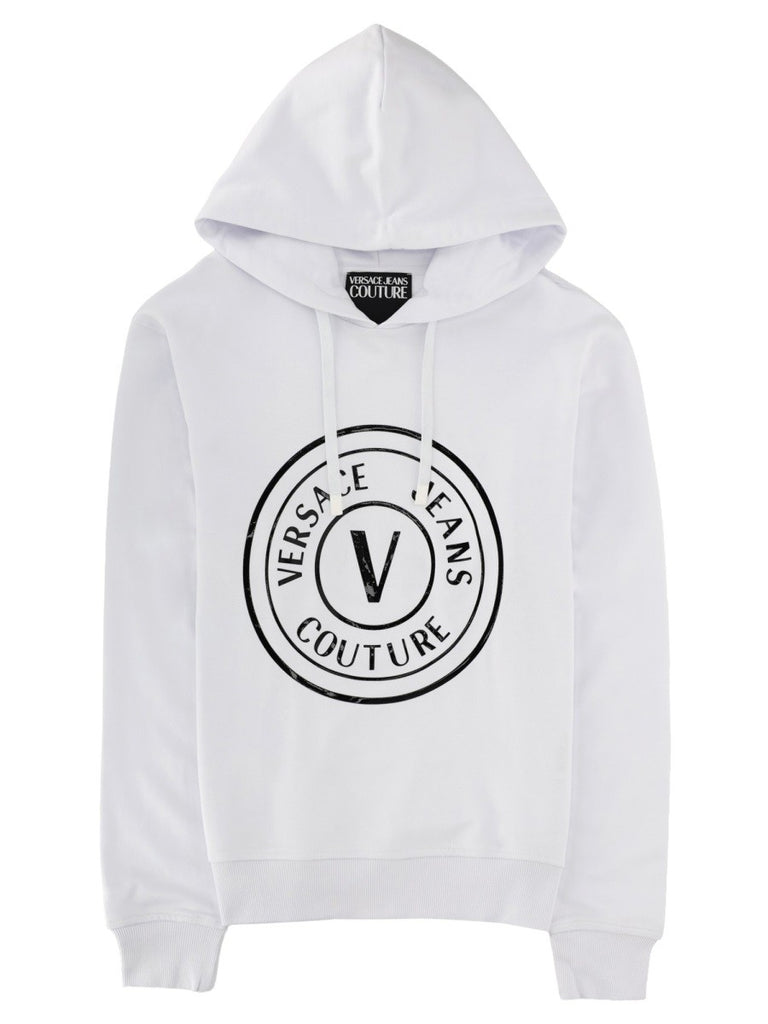 FELPA CON LOGO E CAPPUCCIO