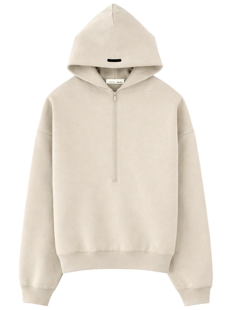 FELPA CON ZIP E CAPPUCCIO