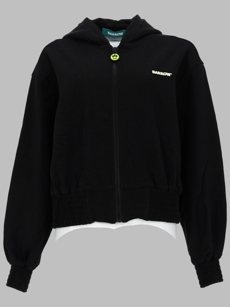 FELPA CON ZIP E CAPPUCCIO