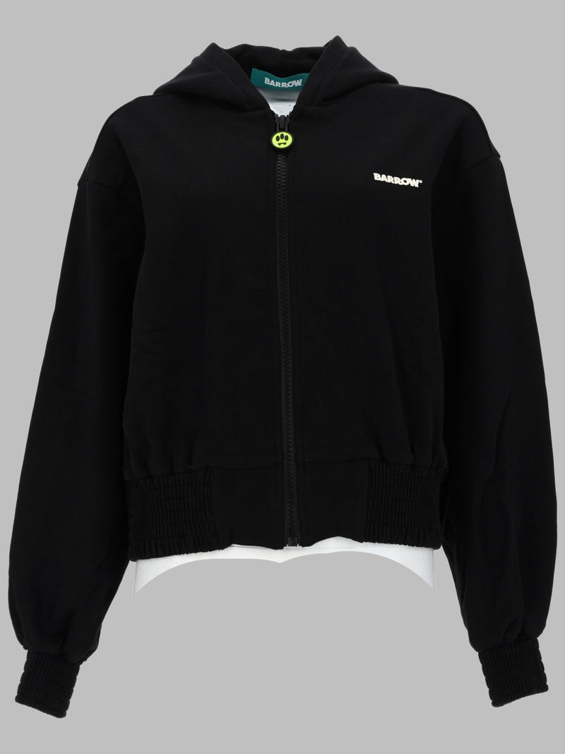FELPA CON ZIP E CAPPUCCIO