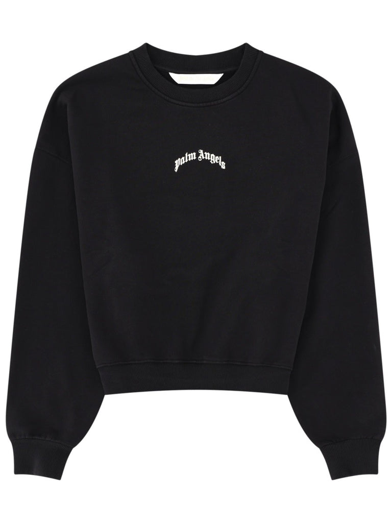 FELPA CROP CON LOGO