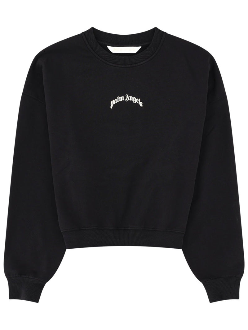 FELPA CROP CON LOGO