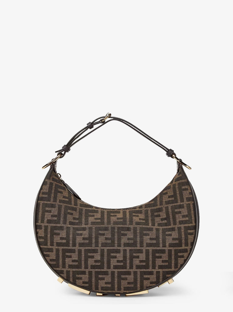 Fendigraphy Small FF jacquard fabric handbag