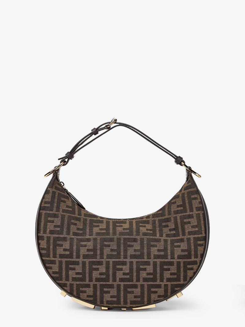 Fendigraphy Small FF jacquard fabric handbag