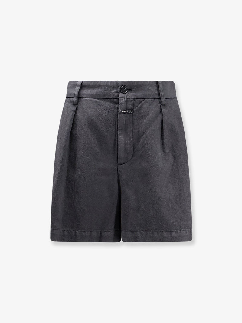 Fevyl cotton and linen blend shorts