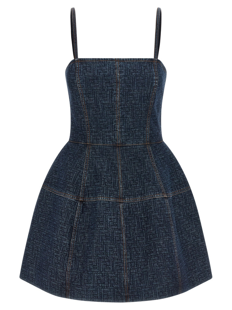 'FF' denim dress