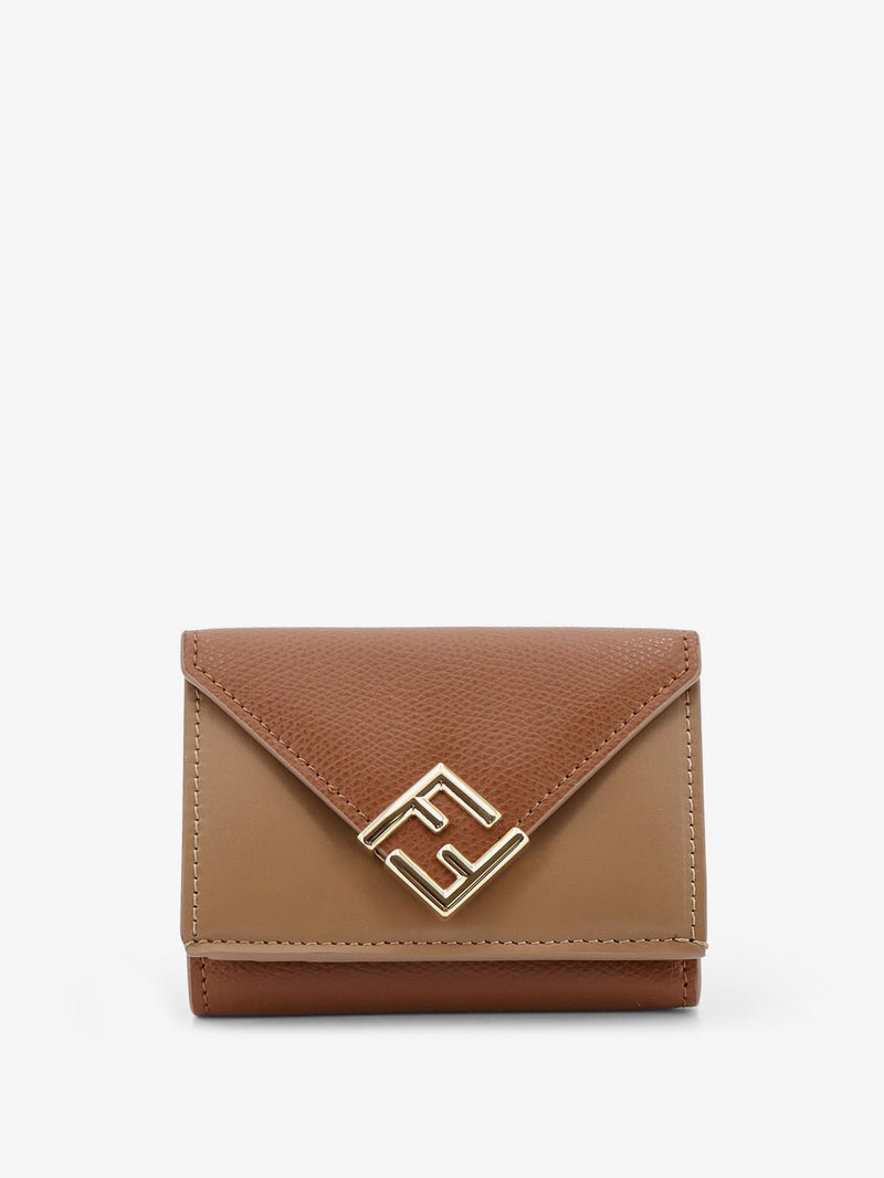 FF Diamonds Micro Trifold Leather Wallet
