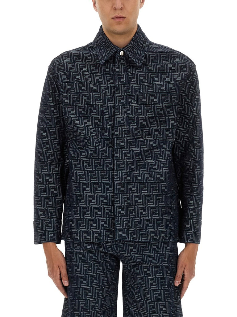 FF JACQUARD DENIM SHIRT