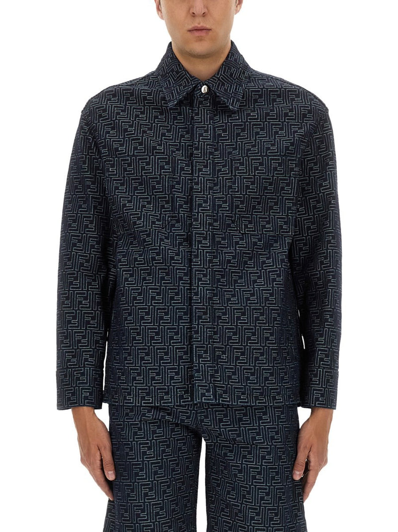 FF JACQUARD DENIM SHIRT