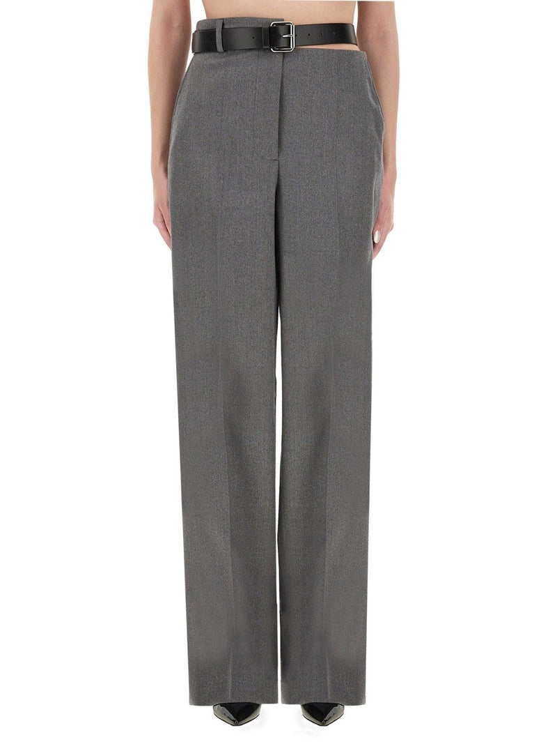FLANNEL PANTS WITH BELT