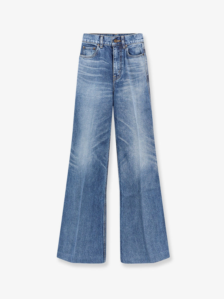 Flared cotton jeans