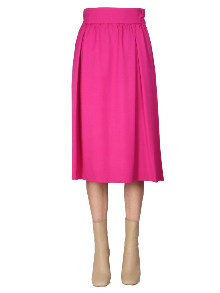 FLARED MIDI SKIRT