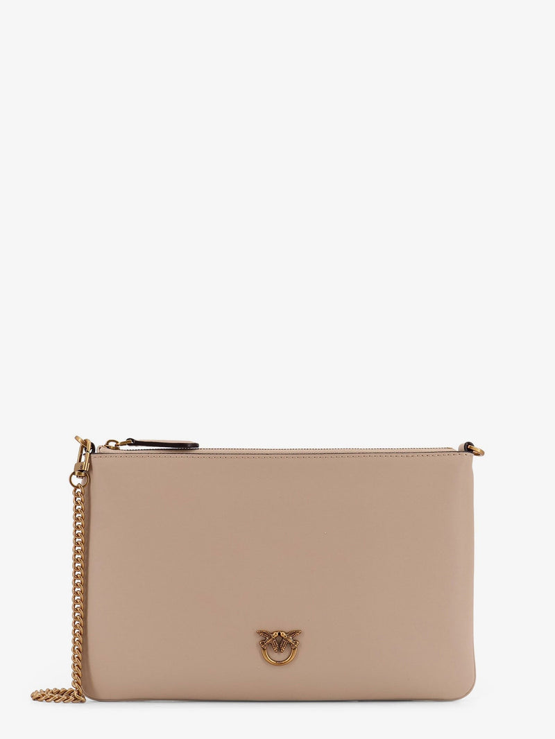 Flat Love leather shoulder bag