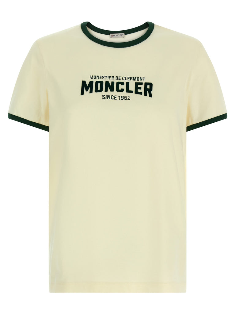 Flocked logo T-shirt