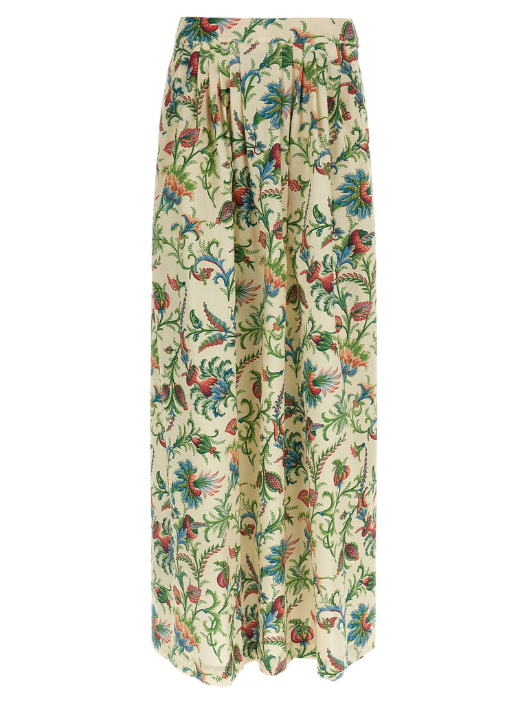 Floral pattern skirt
