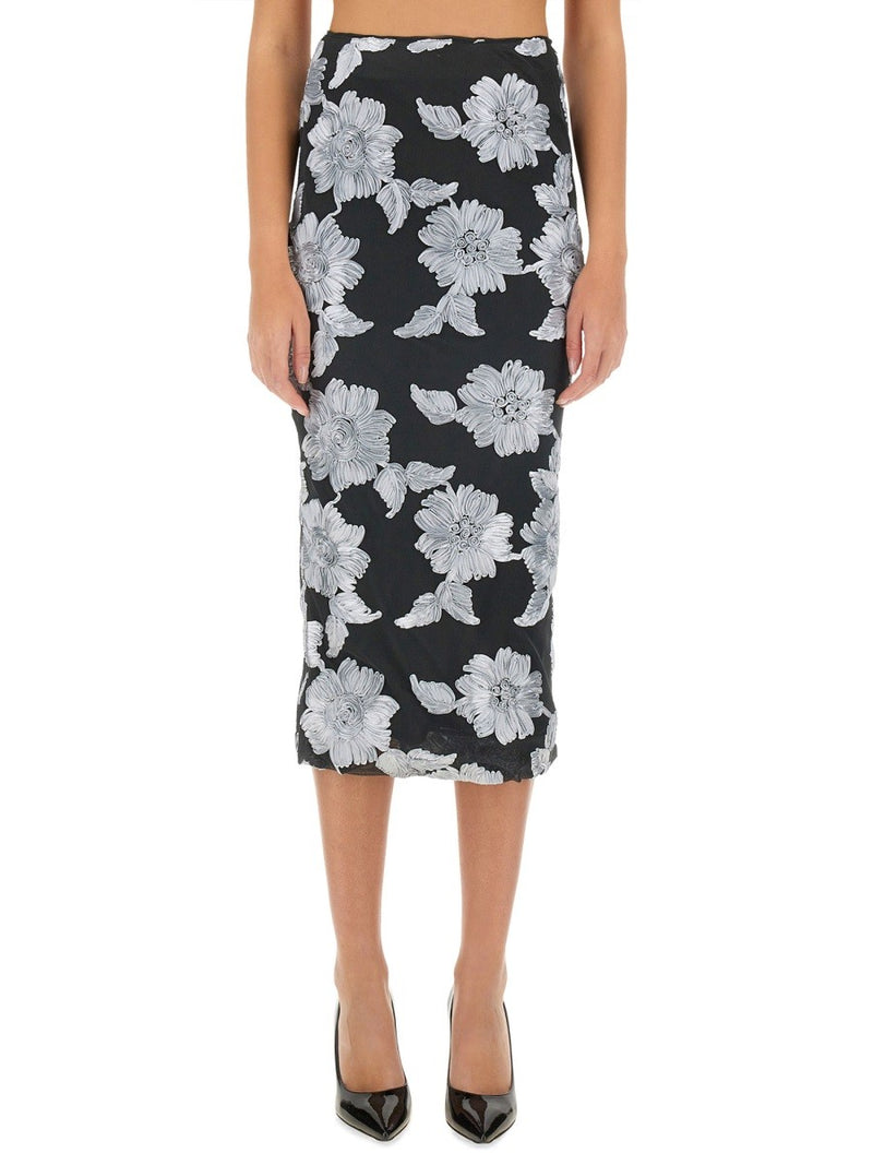 FLORAL PENCIL SKIRT