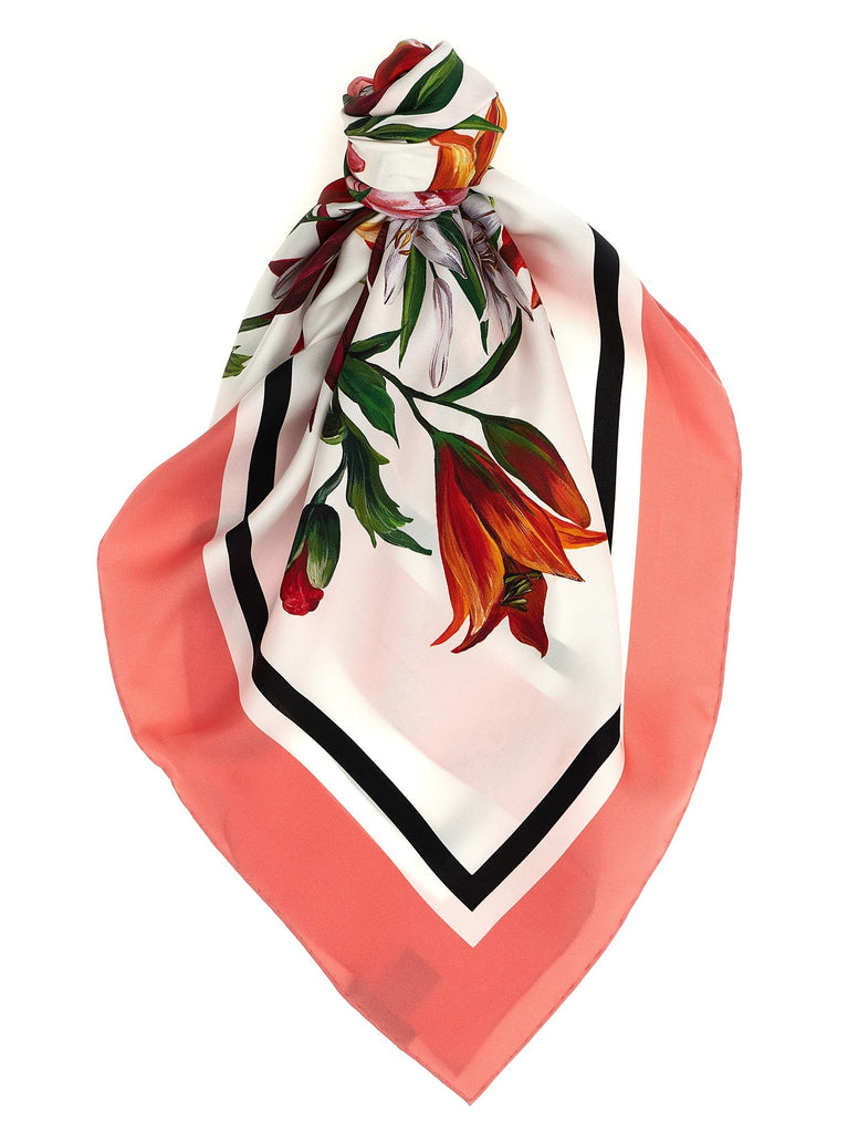 Floral print scarf