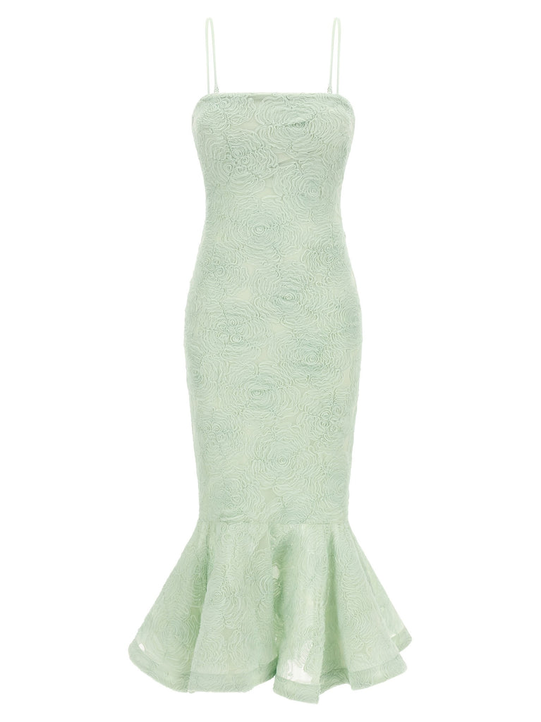 'Flower Mesh Flounce' dress