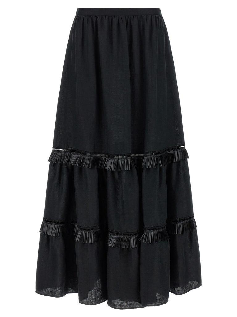 Fringed skirt