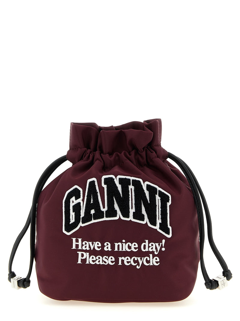 'Ganni Logo' pouch