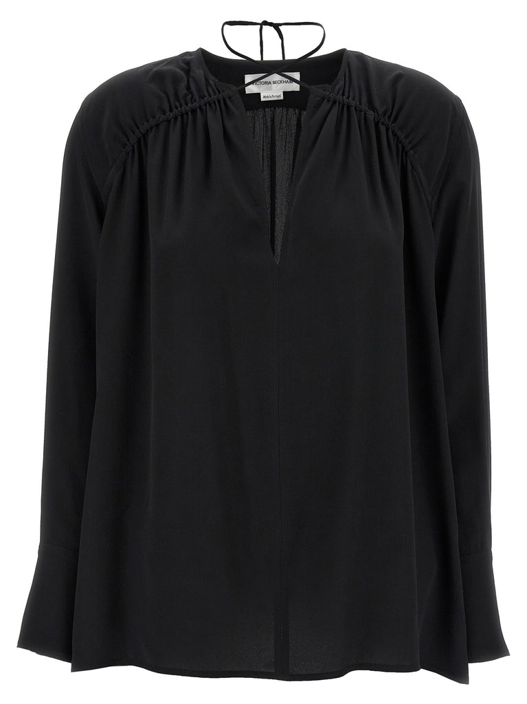 'Gather Detail Tie' blouse