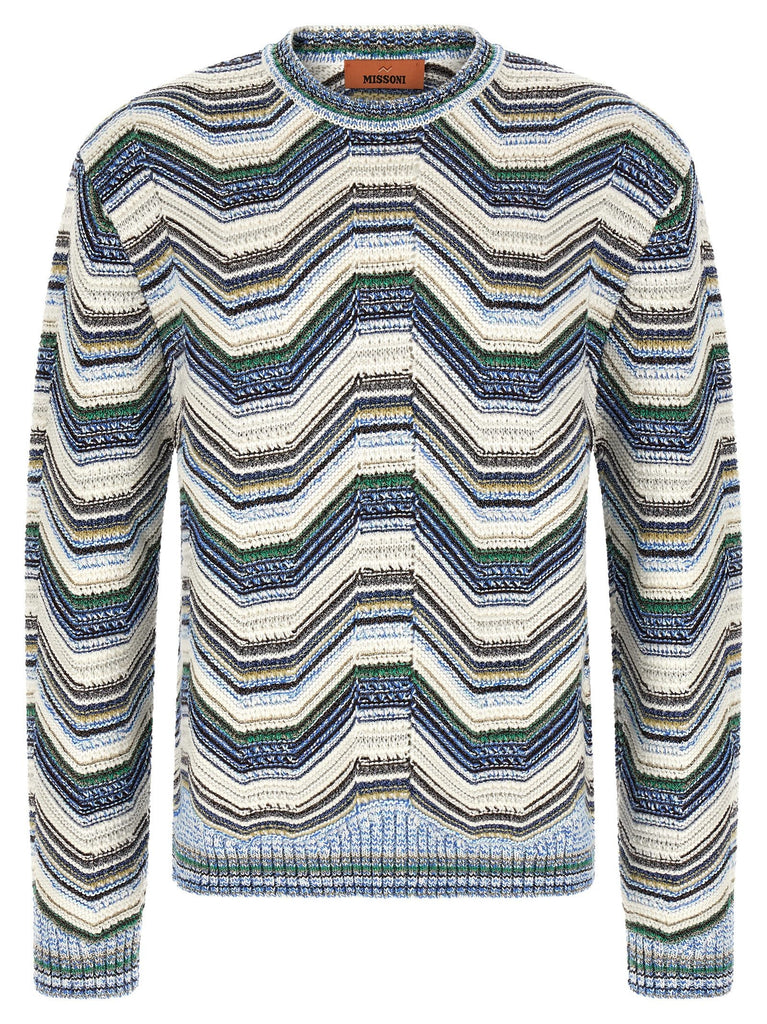 Geometric zig zag sweater