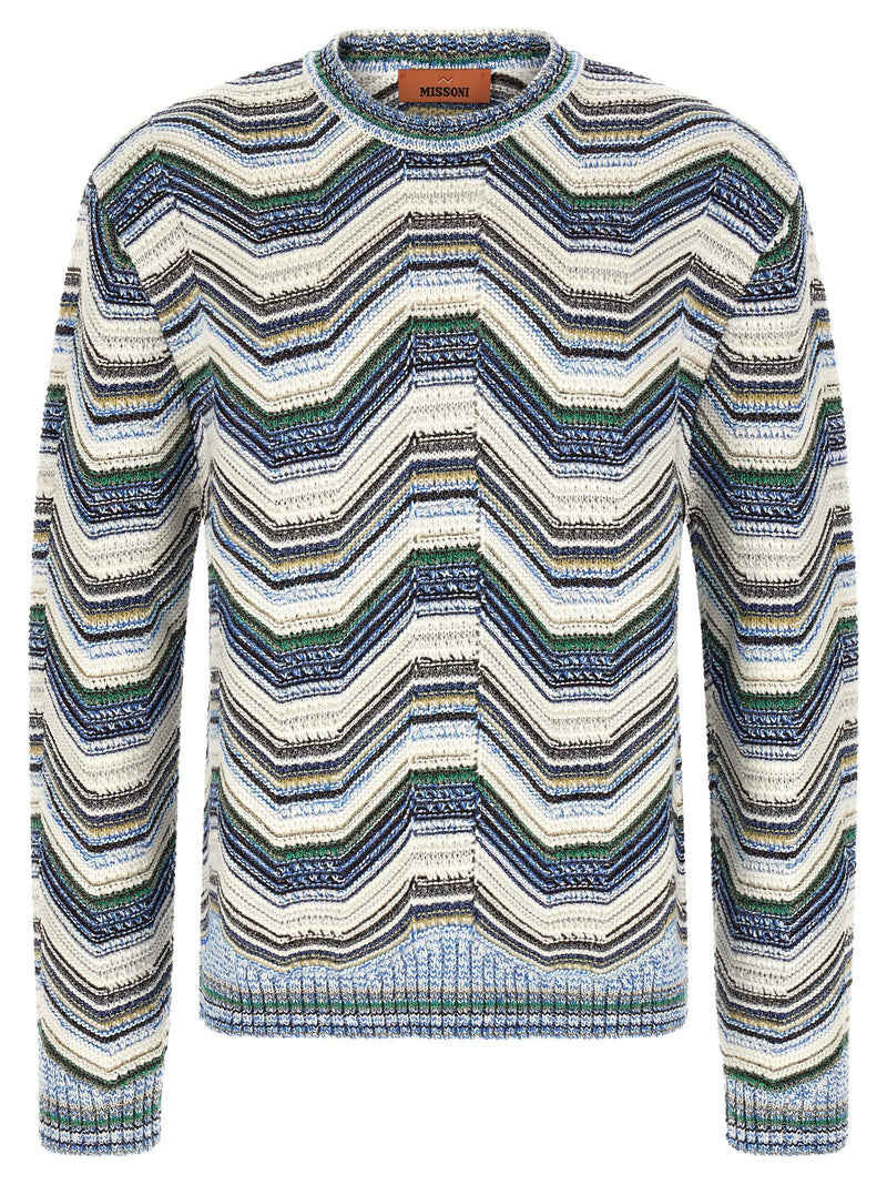 Geometric zig zag sweater