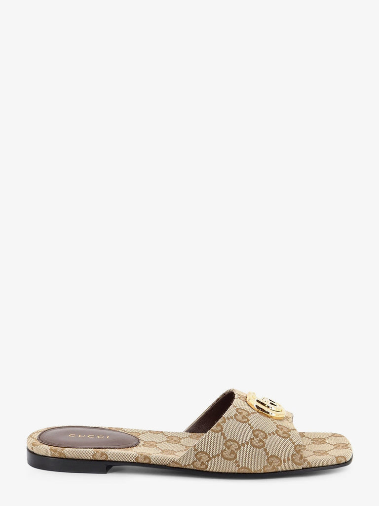 GG fabric slide sandals