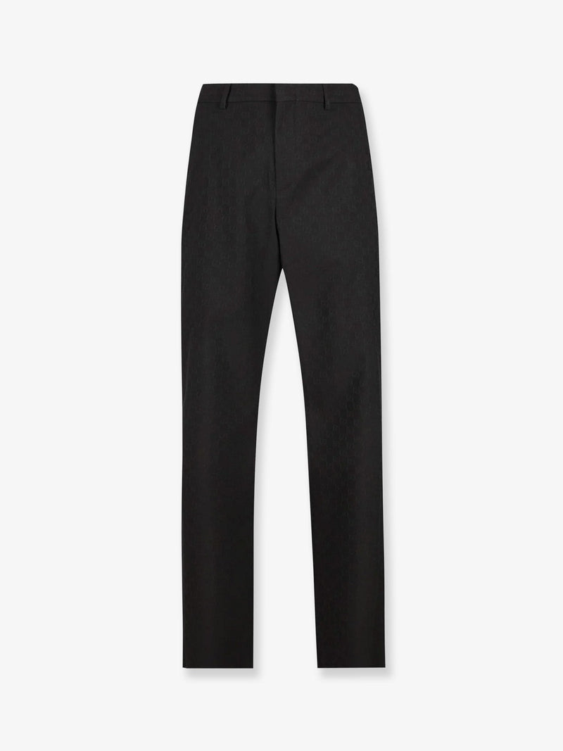 GG wool blend trousers