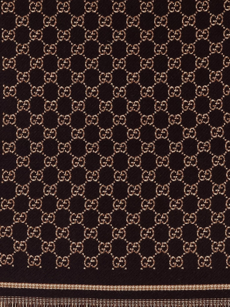 GG wool jacquard scarf