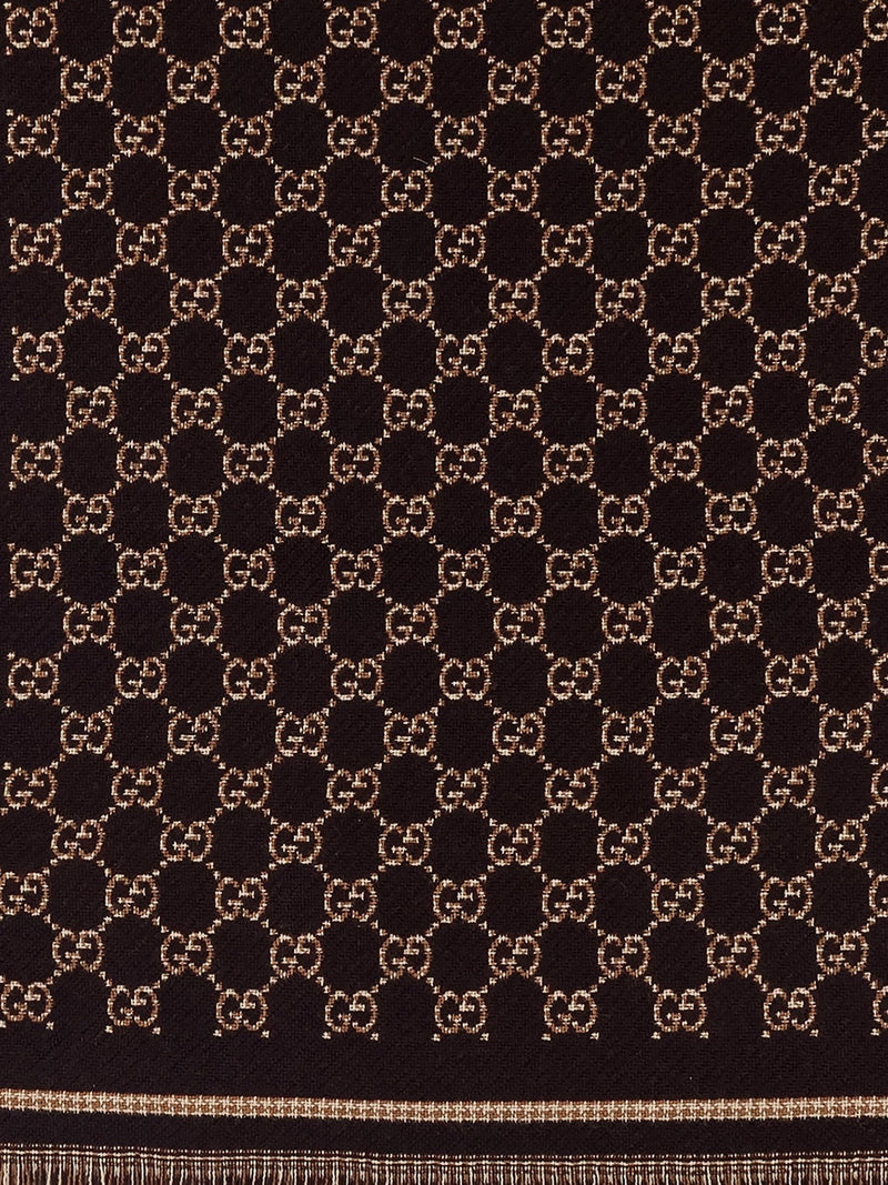 GG wool jacquard scarf