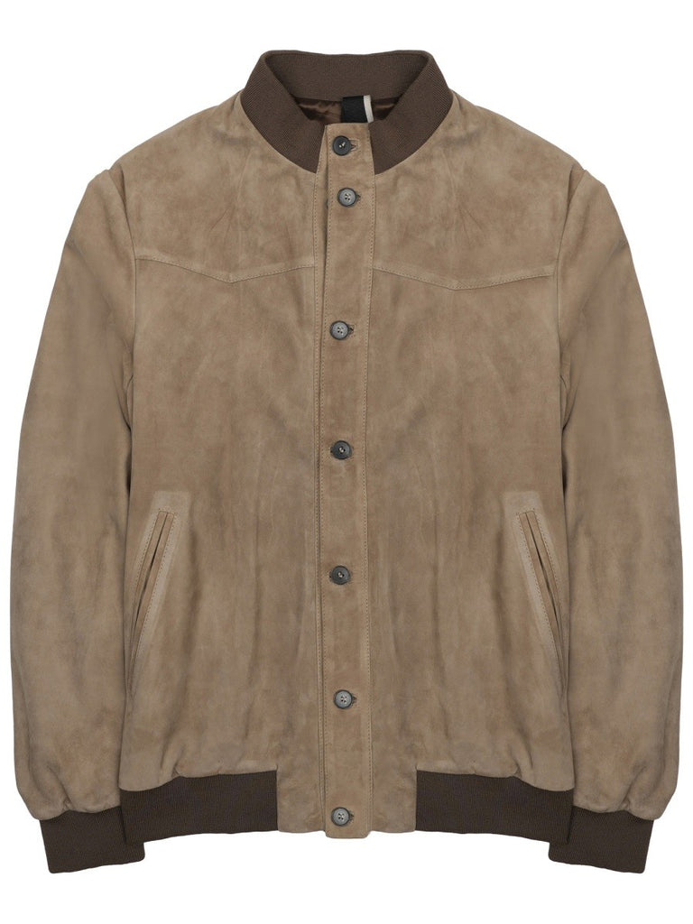 GIACCA BOMBER IN SUEDE