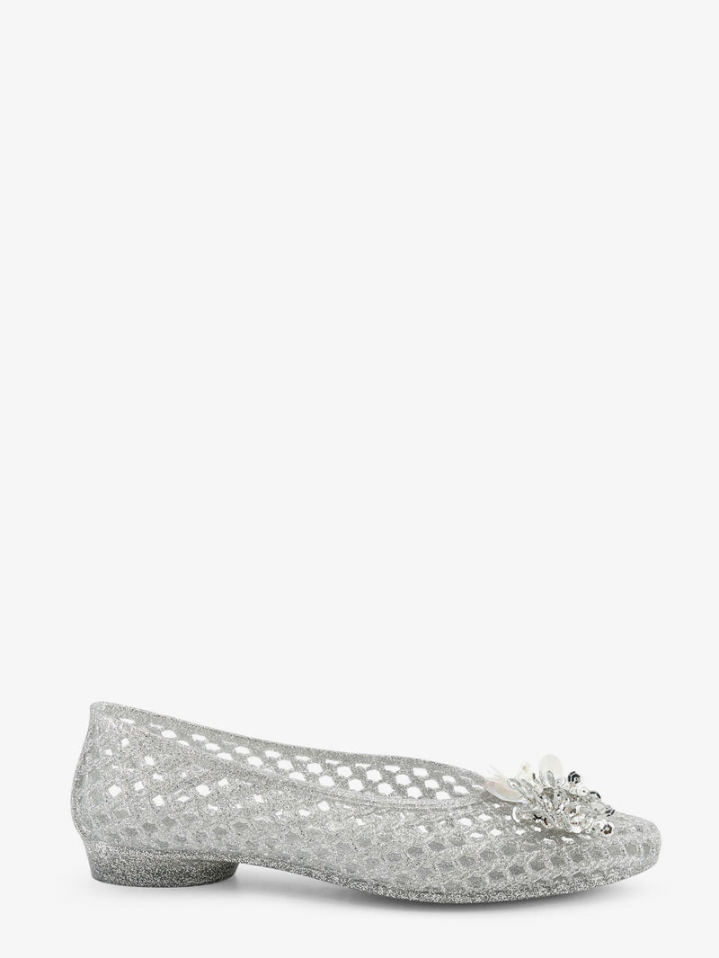 Glitter PVC ballerinas