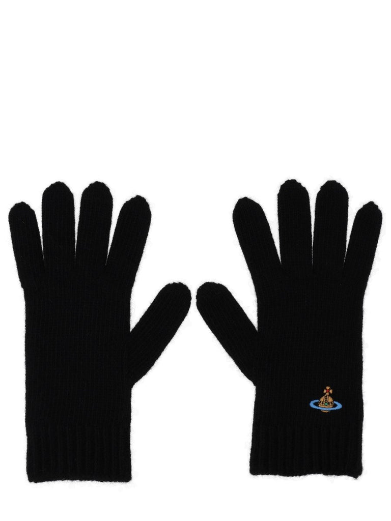GLOVES WITH ORB EMBROIDERY