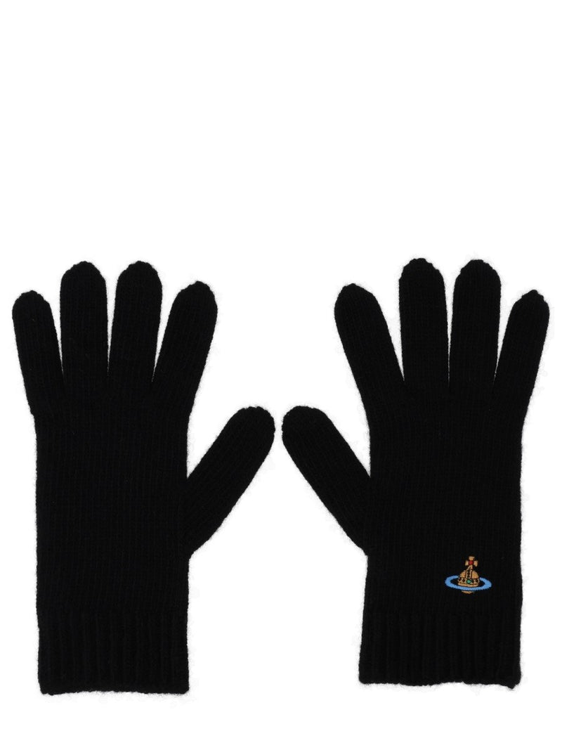 GLOVES WITH ORB EMBROIDERY
