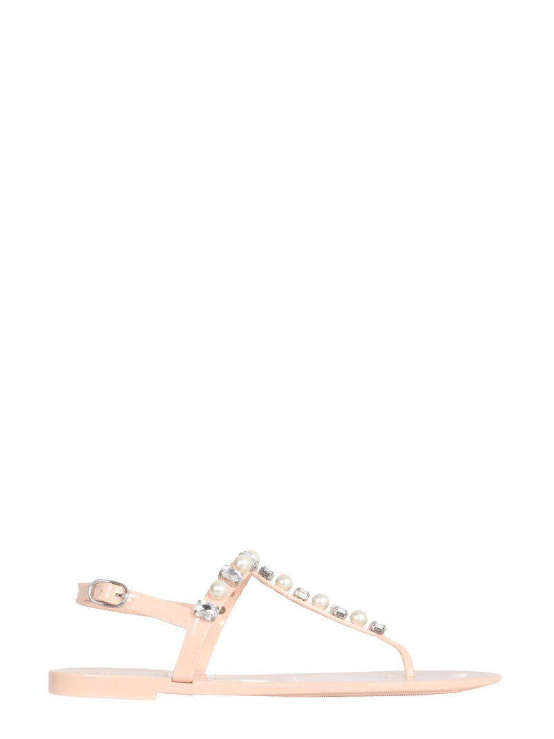 GOLDIE CRYSTAL JELLY SANDALS