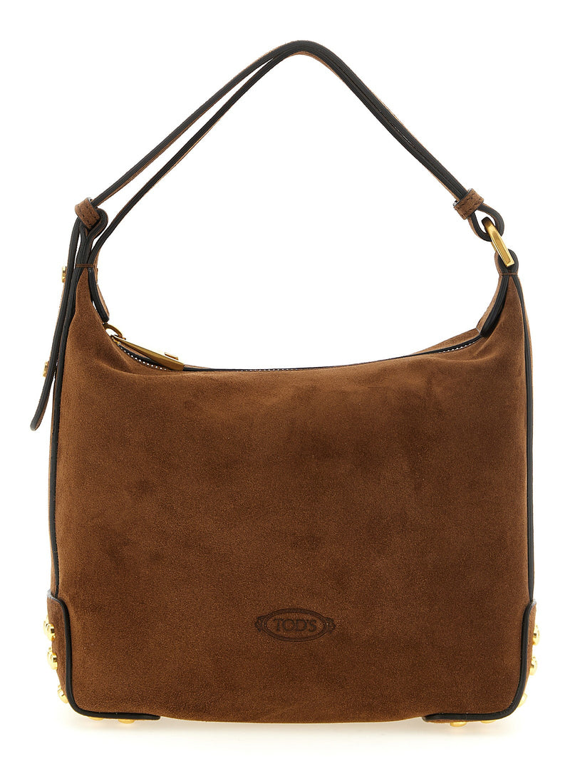 'Gommini' mini suede shoulder bag
