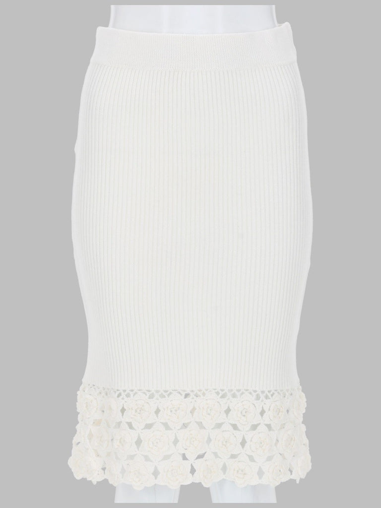 GONNA CON BORDO IN CROCHET