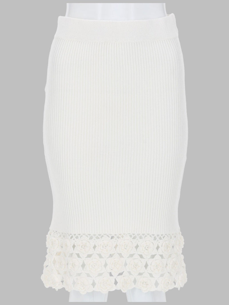 GONNA CON BORDO IN CROCHET
