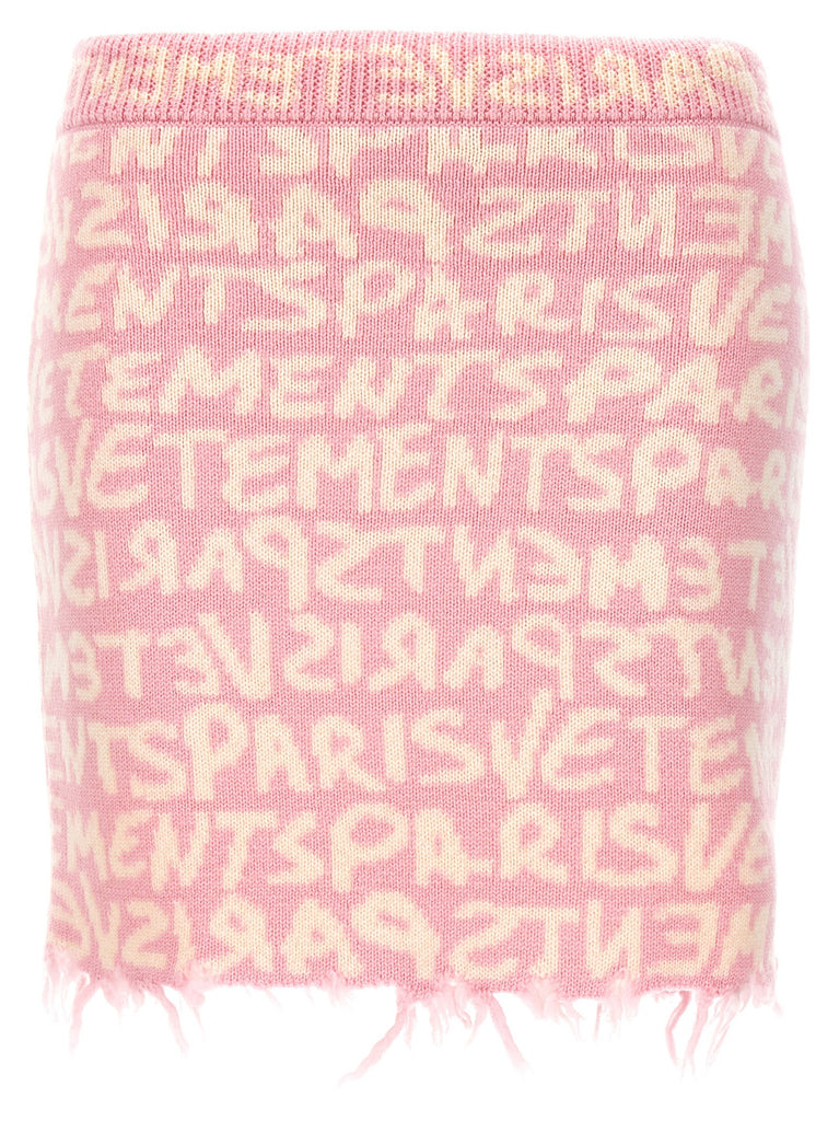 'Graffiti Monogram' skirt
