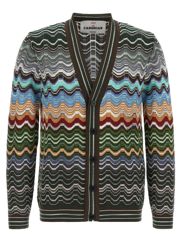Greek pattern cardigan