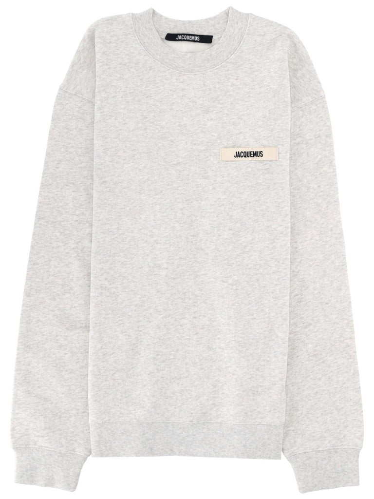 FELPA CON LOGO IN GROS-GRAIN