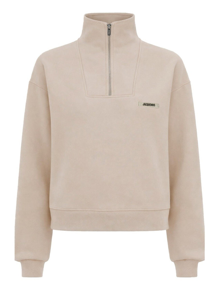 GROSGRAIN SWEATSHIRT WITH TURTLENECK