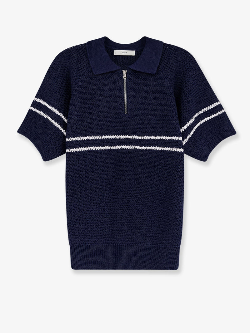 Half-Zip cotton blend sweater