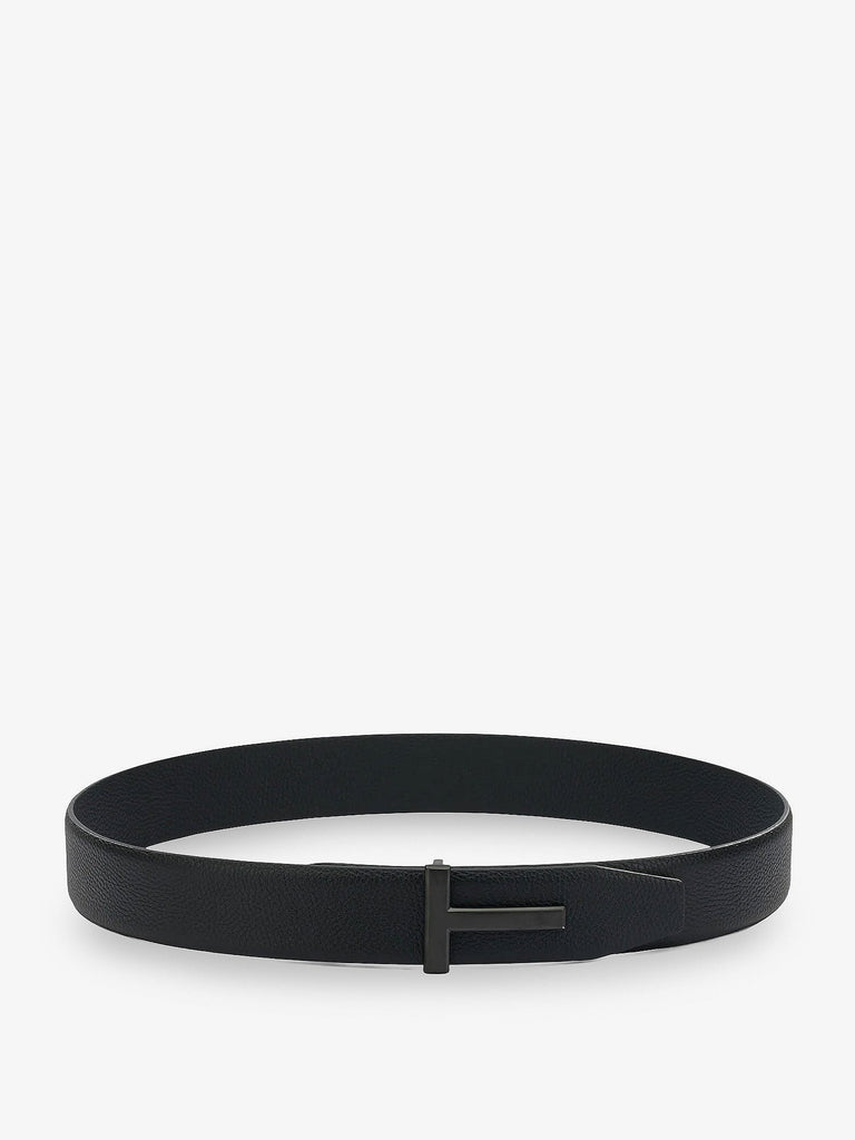 Hammered leather belt