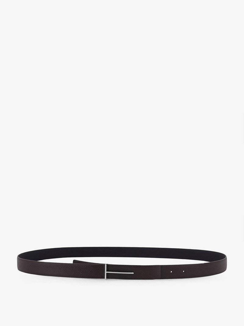 Hammered leather belt