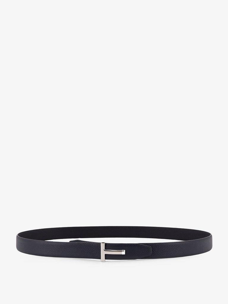 Hammered leather belt