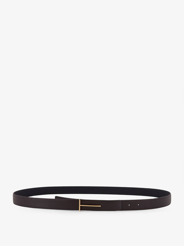 Hammered leather belt